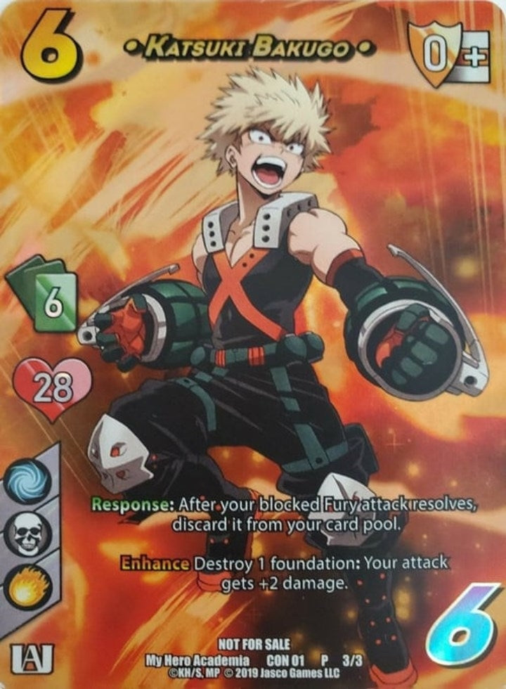 Image for Katsuki Bakugo (Gen Con 2019) (UniVersus: My Hero Academia Promo Cards) (CON 01 P 3/3) - UniVersus