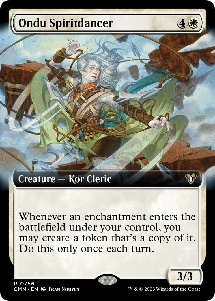 Image for Ondu Spiritdancer (Extended Art) (Commander Masters) (756) - Magic: The Gathering