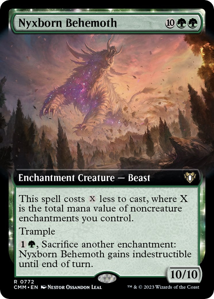 Image for Nyxborn Behemoth (Extended Art) (Commander Masters) (772) - Magic: The Gathering