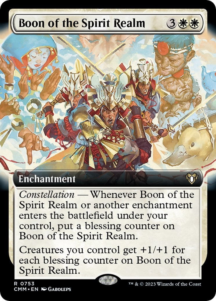 Image for Boon of the Spirit Realm (Extended Art) (Commander Masters) (753) - Magic: The Gathering