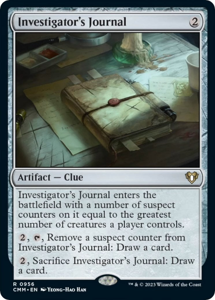 Image for Investigator's Journal (Commander Masters) (956) - Magic: The Gathering
