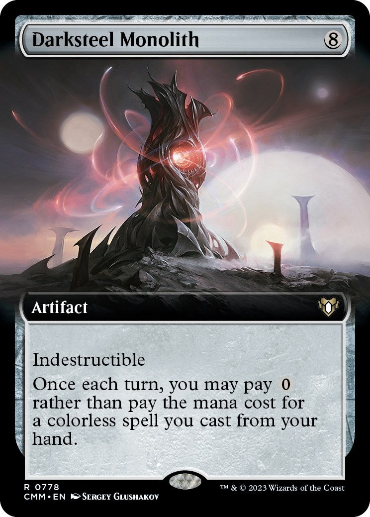 Image for Darksteel Monolith (Extended Art) (Commander Masters) (778) - Magic: The Gathering