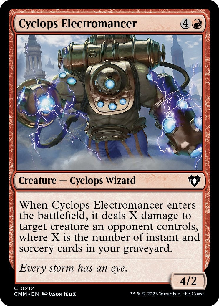 Image for Cyclops Electromancer (Commander Masters) (212) - Magic: The Gathering