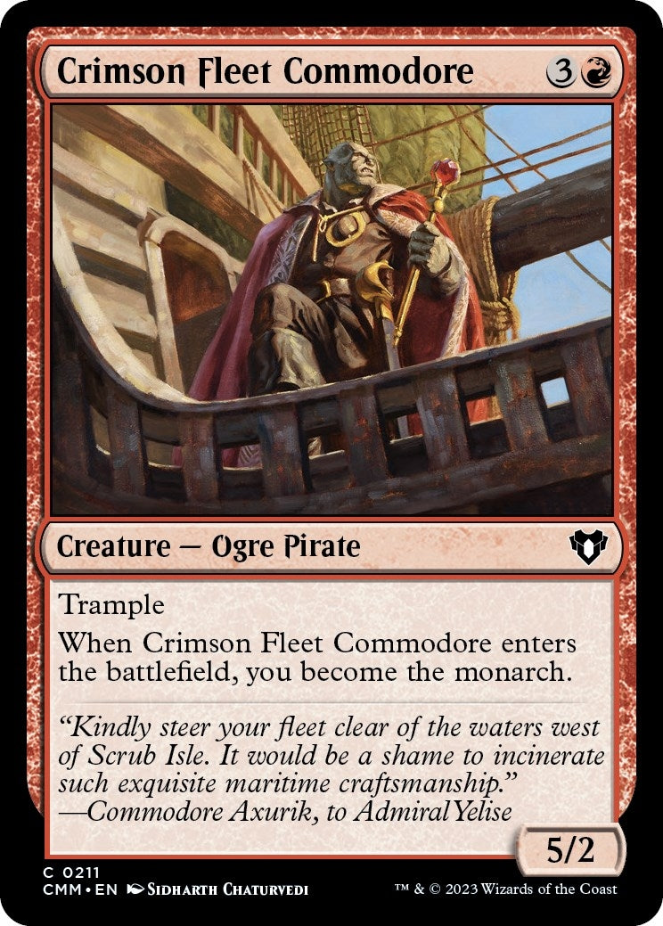Image for Crimson Fleet Commodore (Commander Masters) (211) - Magic: The Gathering
