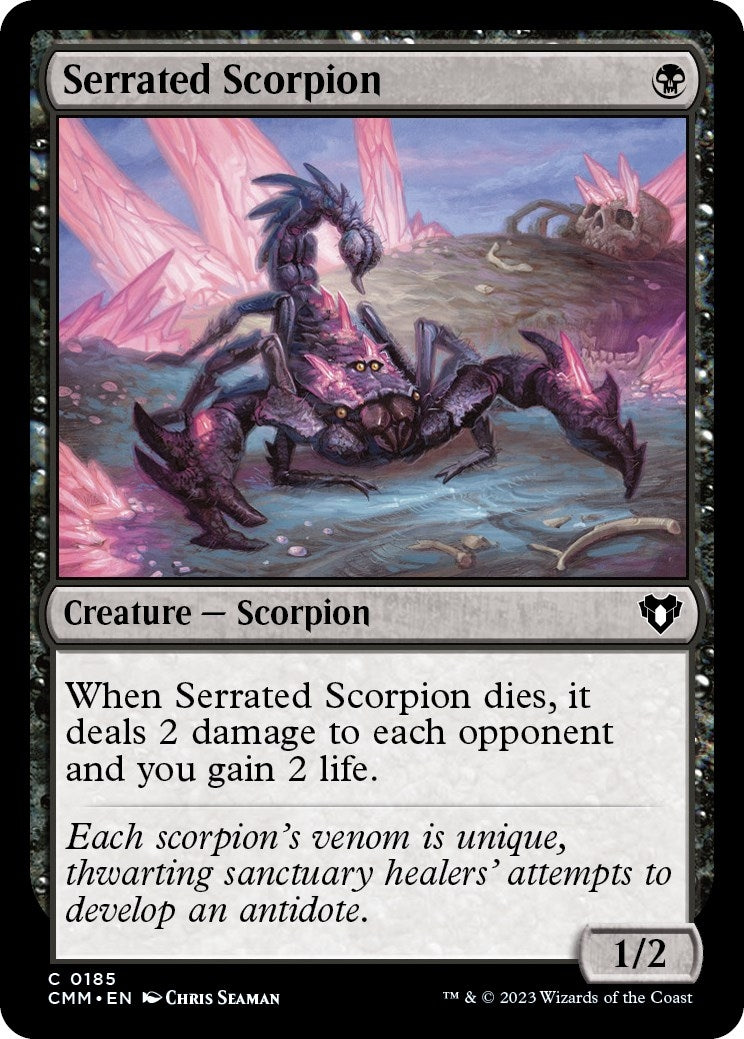 Image for Serrated Scorpion (Commander Masters) (185) - Magic: The Gathering