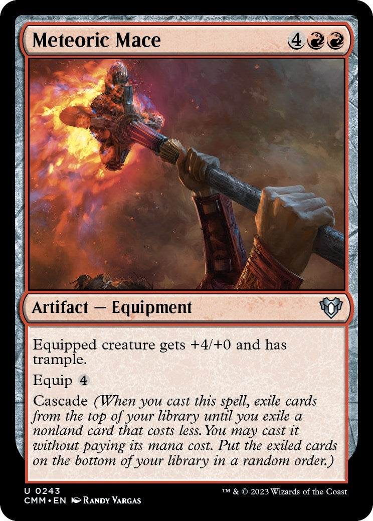 Image for Meteoric Mace (Commander Masters) (243) - Magic: The Gathering