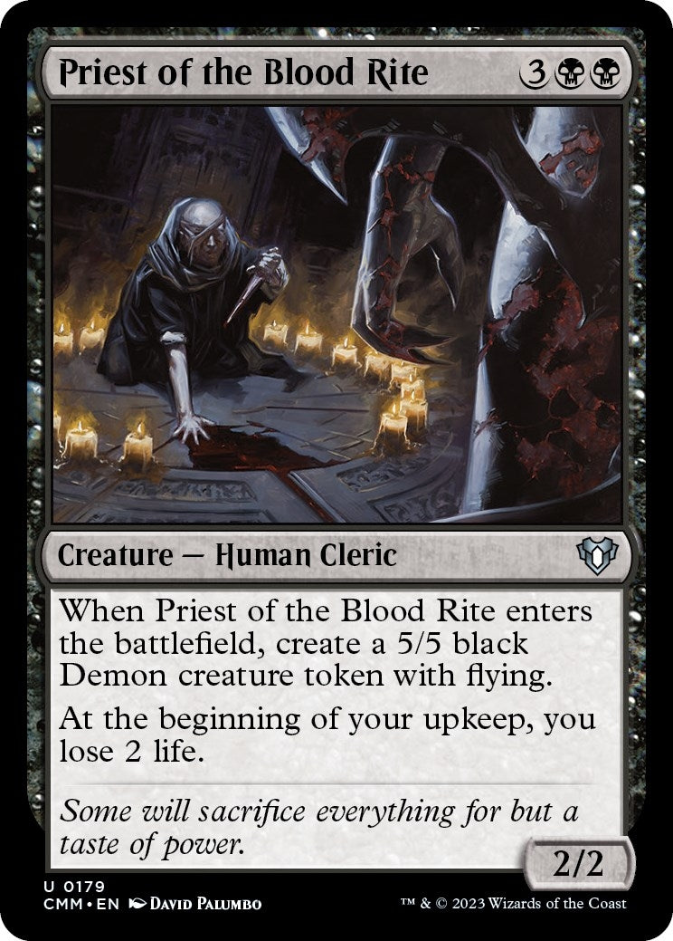 Image for Priest of the Blood Rite (Commander Masters) (179) - Magic: The Gathering