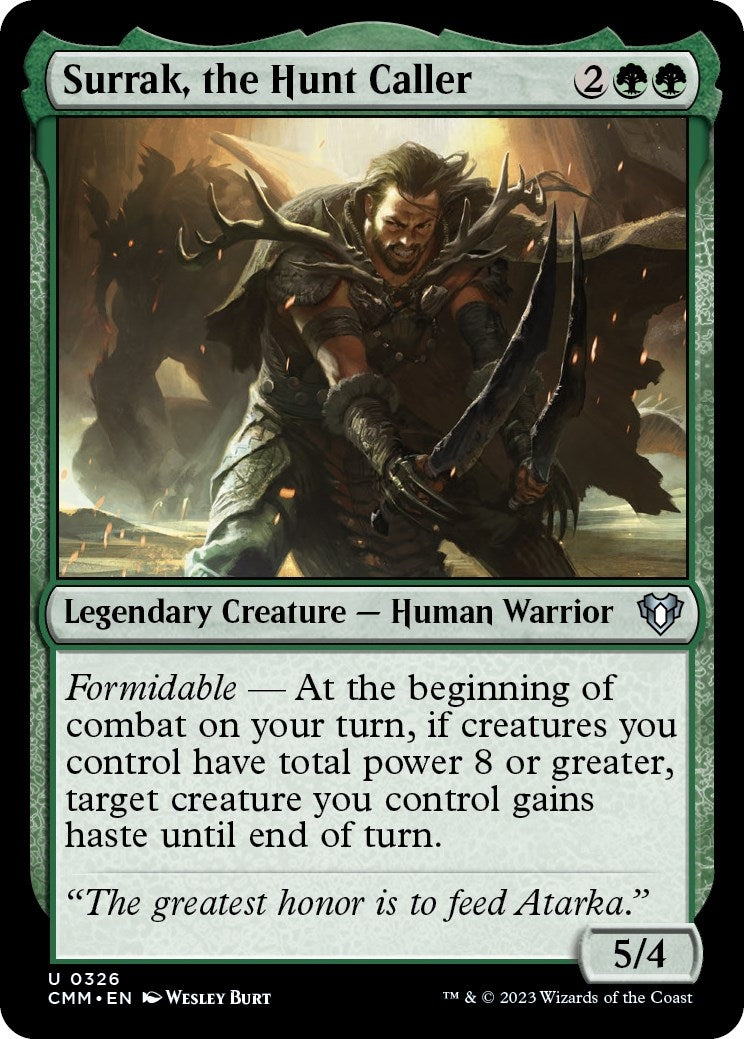Image for Surrak, the Hunt Caller (Commander Masters) (326) - Magic: The Gathering
