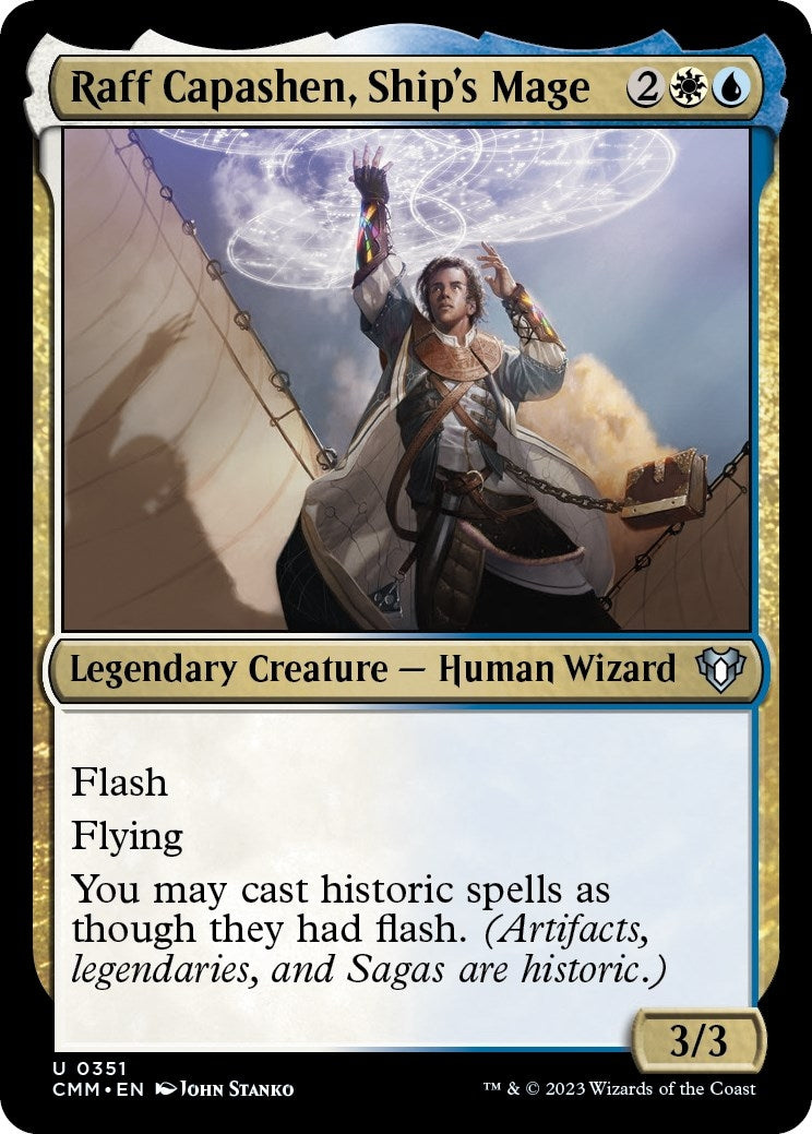 Image for Raff Capashen, Ship's Mage (Commander Masters) (351) - Magic: The Gathering