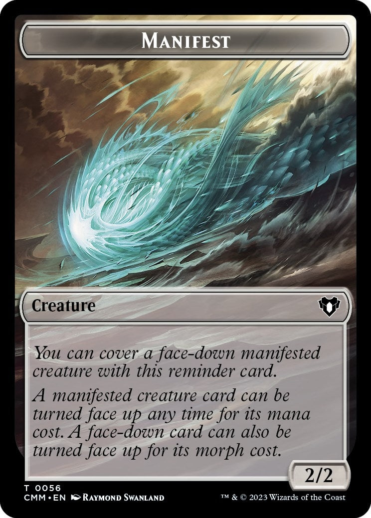 Image for Manifest // Phyrexian Germ Double-Sided Token (Commander Masters) (56 // 16) - Magic: The Gathering