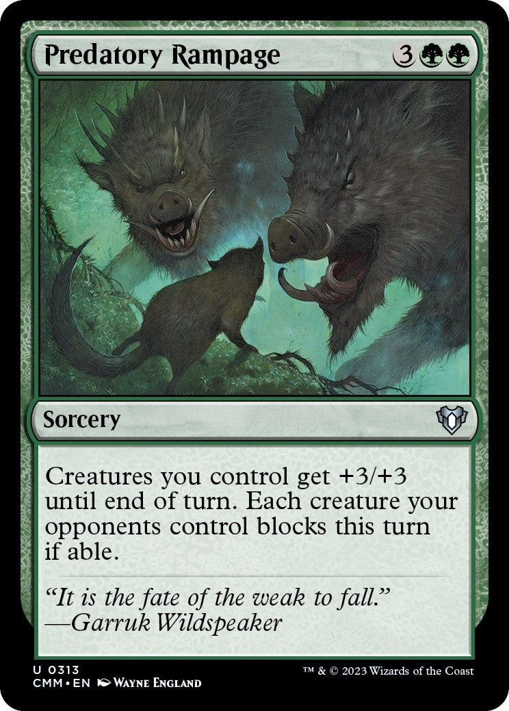 Image for Predatory Rampage (Commander Masters) (313) - Magic: The Gathering