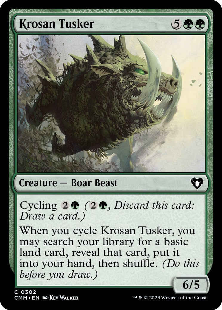 Image for Krosan Tusker (Commander Masters) (302) - Magic: The Gathering