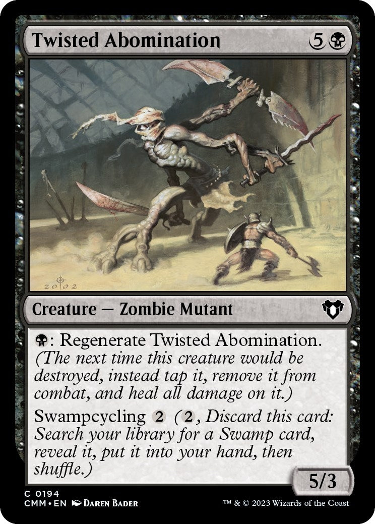 Image for Twisted Abomination (Commander Masters) (194) - Magic: The Gathering