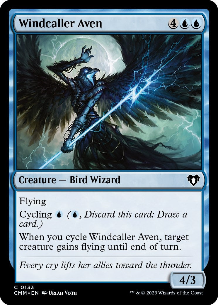 Image for Windcaller Aven (Commander Masters) (133) - Magic: The Gathering