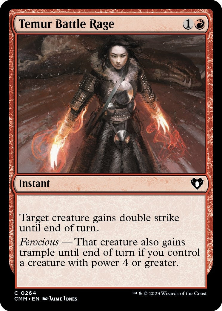 Image for Temur Battle Rage (Commander Masters) (264) - Magic: The Gathering