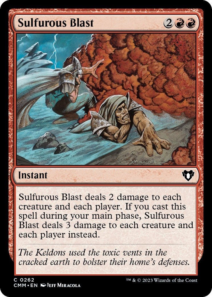 Image for Sulfurous Blast (Commander Masters) (262) - Magic: The Gathering