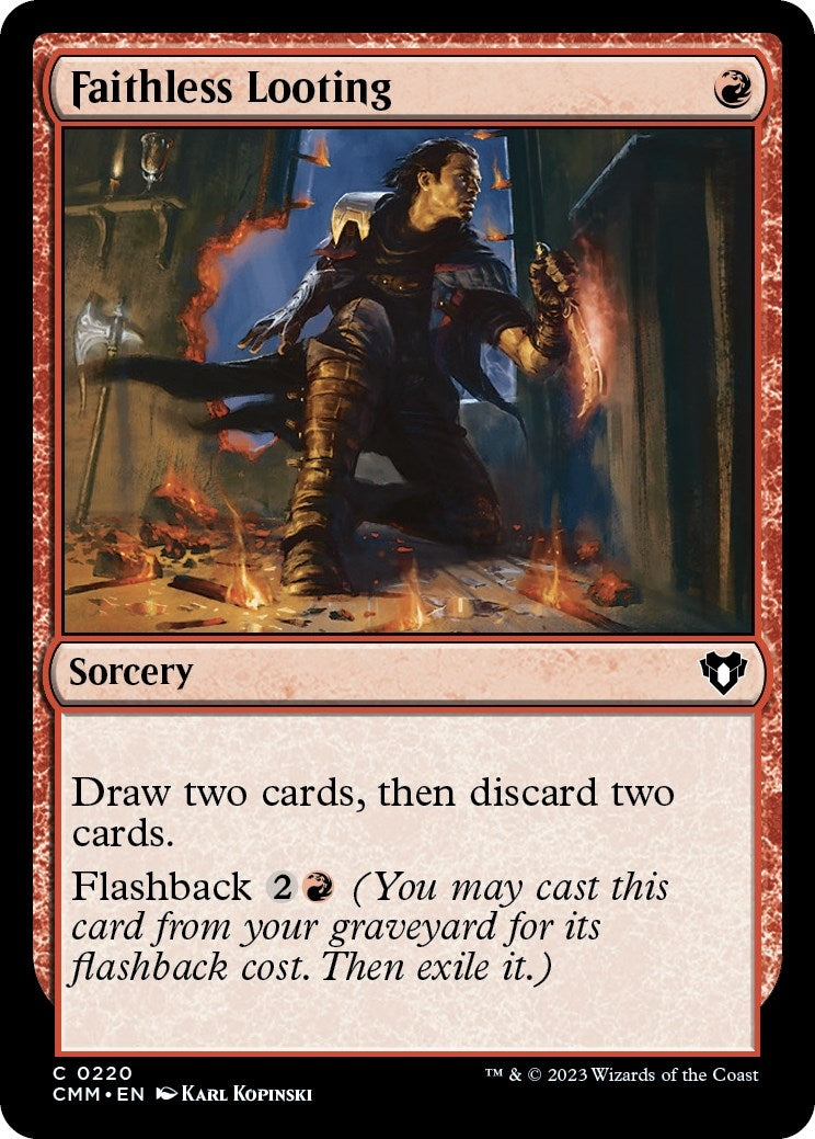 Image for Faithless Looting (Commander Masters) (220) - Magic: The Gathering