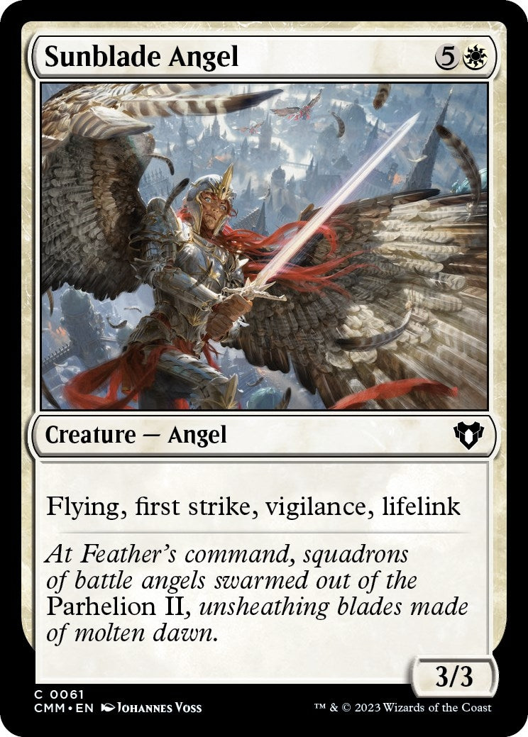 Image for Sunblade Angel (Commander Masters) (61) - Magic: The Gathering