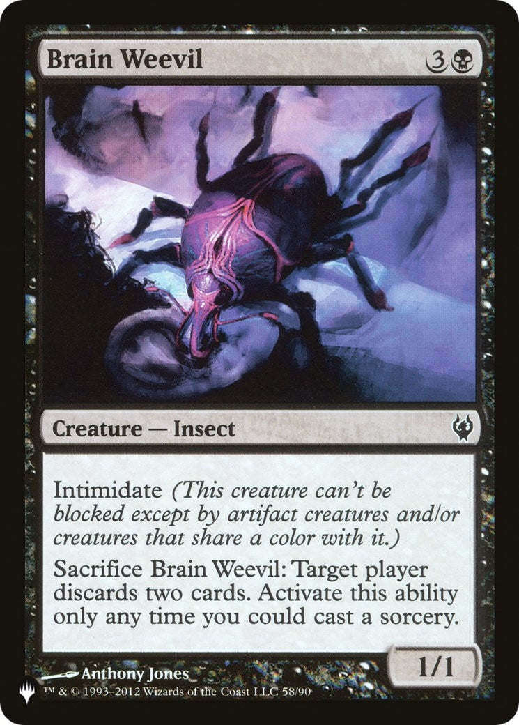 Image for Brain Weevil (The List Reprints) (58/90) - Magic: The Gathering