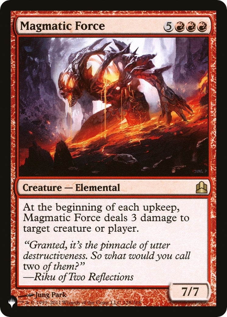 Image for Magmatic Force (The List Reprints) (128/318) - Magic: The Gathering