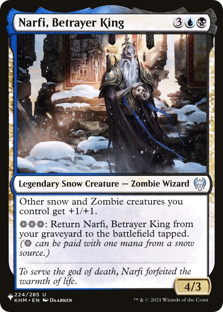 Image for Narfi, Betrayer King (The List Reprints) (224/285) - Magic: The Gathering
