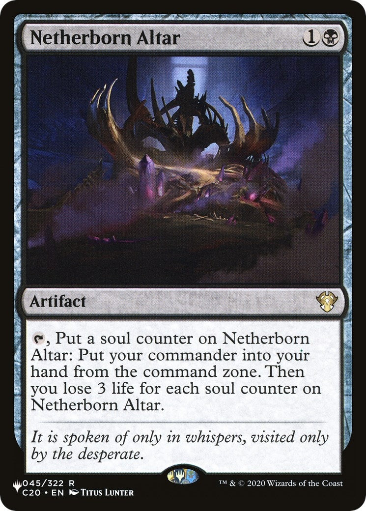 Image for Netherborn Altar (The List Reprints) (045/322) - Magic: The Gathering