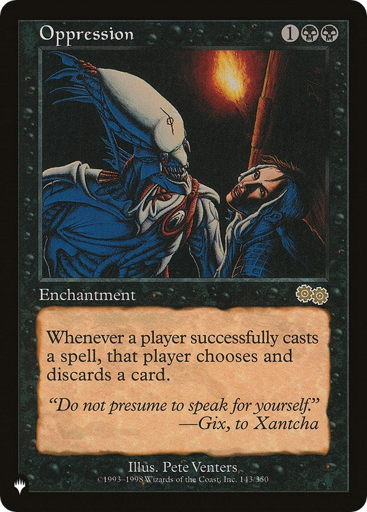 Image for Oppression (The List Reprints) (143/350) - Magic: The Gathering