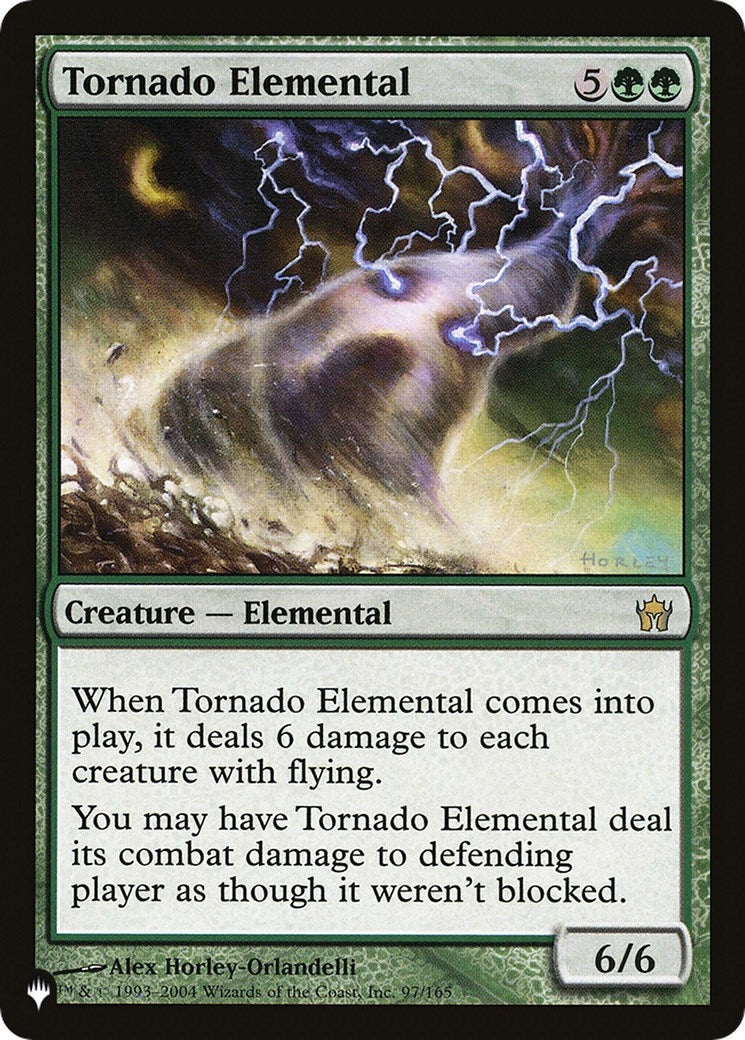 Image for Tornado Elemental (The List Reprints) (97/165) - Magic: The Gathering