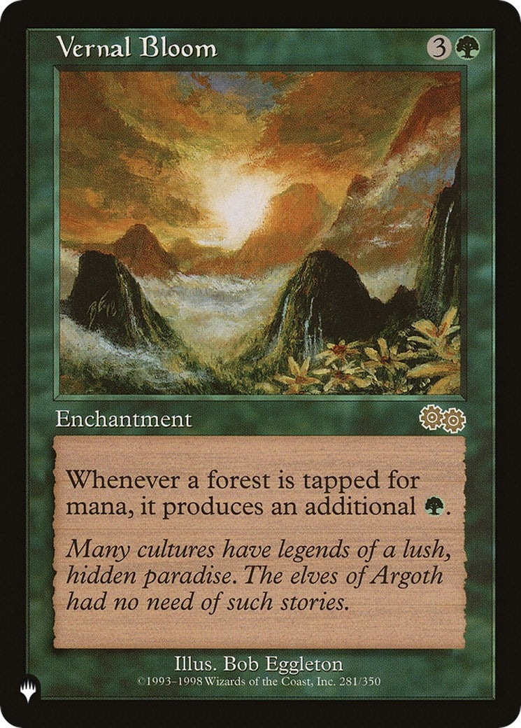 Image for Vernal Bloom (The List Reprints) (281/350) - Magic: The Gathering