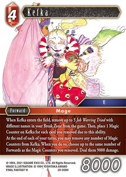 Image for Kefka (Dawn of Heroes) (20-008H) - Final Fantasy TCG