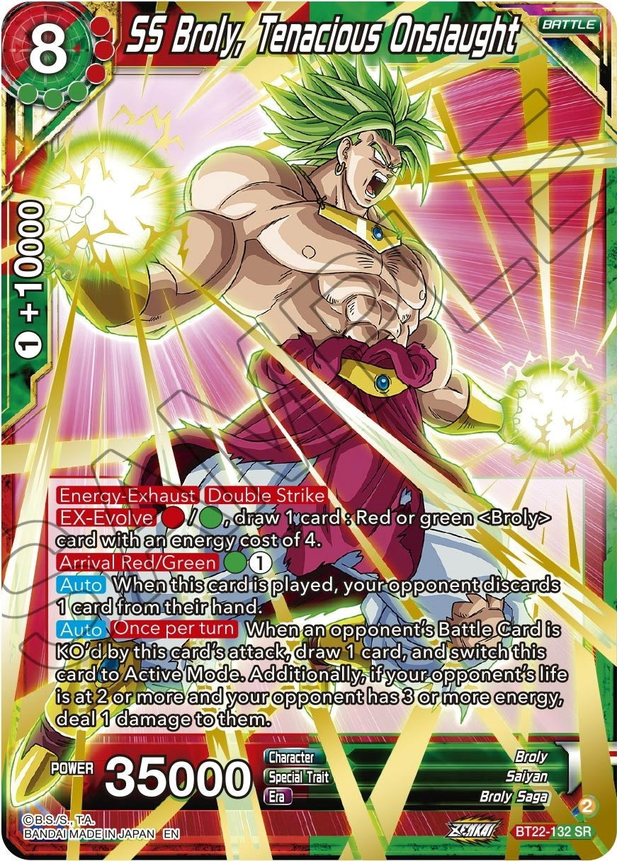 Image for SS Broly, Tenacious Onslaught (Critical Blow) (BT22-132) - Dragon Ball Super: Masters