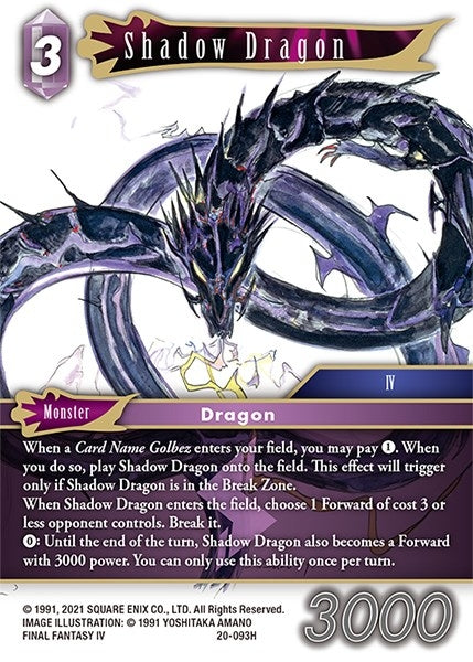 Image for Shadow Dragon (Dawn of Heroes) (20-093H) - Final Fantasy TCG