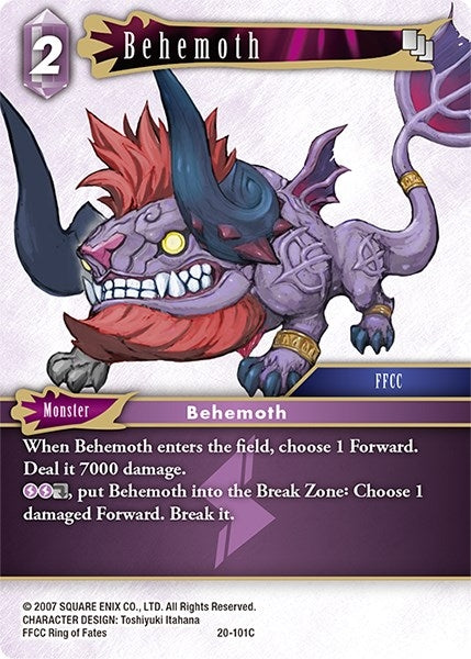 Image for Behemoth (Dawn of Heroes) (20-101C) - Final Fantasy TCG