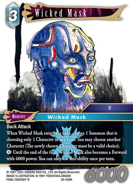 Image for Wicked Mask (Dawn of Heroes) (20-038H) - Final Fantasy TCG
