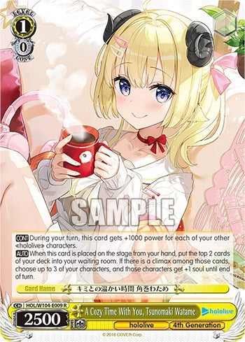 Image for A Cozy Time With You, Tsunomaki Watame (hololive production Vol.2) (HOL/W104-E009 R) - Weiss Schwarz