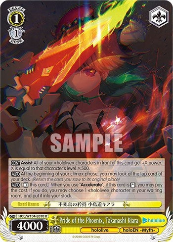 Image for Pride of the Phoenix, Takanashi Kiara (hololive production Vol.2) (HOL/W104-E010 R) - Weiss Schwarz