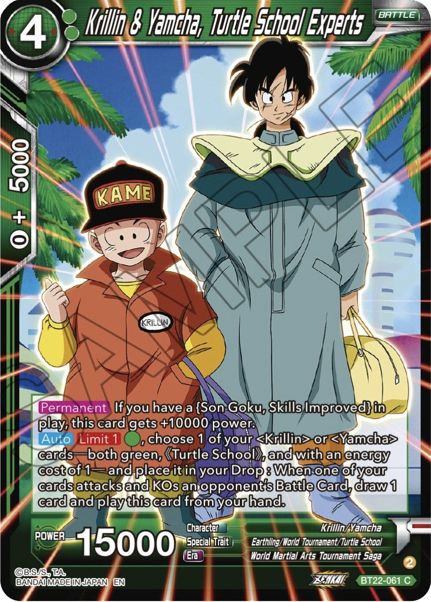 Image for Krillin & Yamcha, Turtle School Experts (Critical Blow) (BT22-061) - Dragon Ball Super: Masters