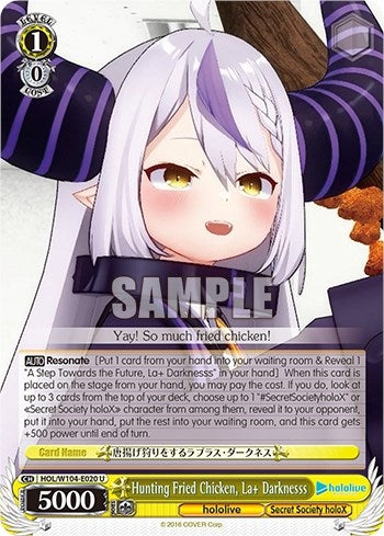 Image for Hunting Fried Chicken, La+ Darknesss (hololive production Vol.2) (HOL/W104-E020 U) - Weiss Schwarz