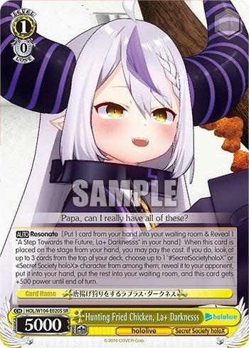 Image for Hunting Fried Chicken, La+ Darknesss (SR) (hololive production Vol.2) (HOL/W104-E020S SR) - Weiss Schwarz