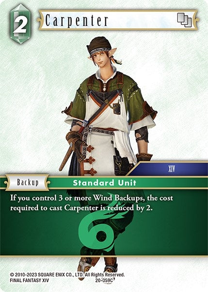 Image for Carpenter (Dawn of Heroes) (20-059C) - Final Fantasy TCG