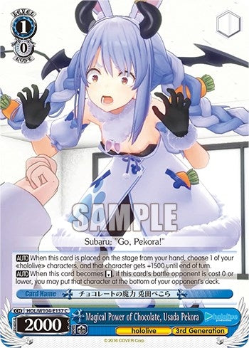 Image for Magical Power of Chocolate, Usada Pekora (hololive production Vol.2) (HOL/W104-E137 C) - Weiss Schwarz