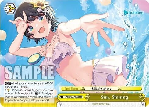 Image for Sun, Shining (RRR) (hololive production Vol.2) (HOL/W104-E038R RRR) - Weiss Schwarz
