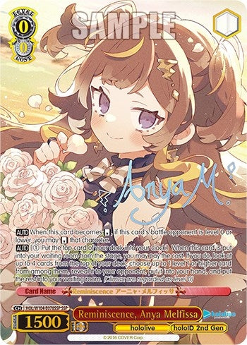 Image for Reminiscence, Anya Melfissa (SSP) (hololive production Vol.2) (HOL/W104-E078S SSP) - Weiss Schwarz