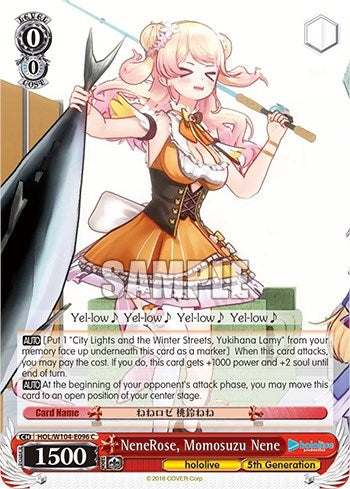Image for NeneRose, Momosuzu Nene (hololive production Vol.2) (HOL/W104-E096 C) - Weiss Schwarz