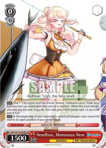 Image for NeneRose, Momosuzu Nene (SR) (hololive production Vol.2) (HOL/W104-E096S SR) - Weiss Schwarz