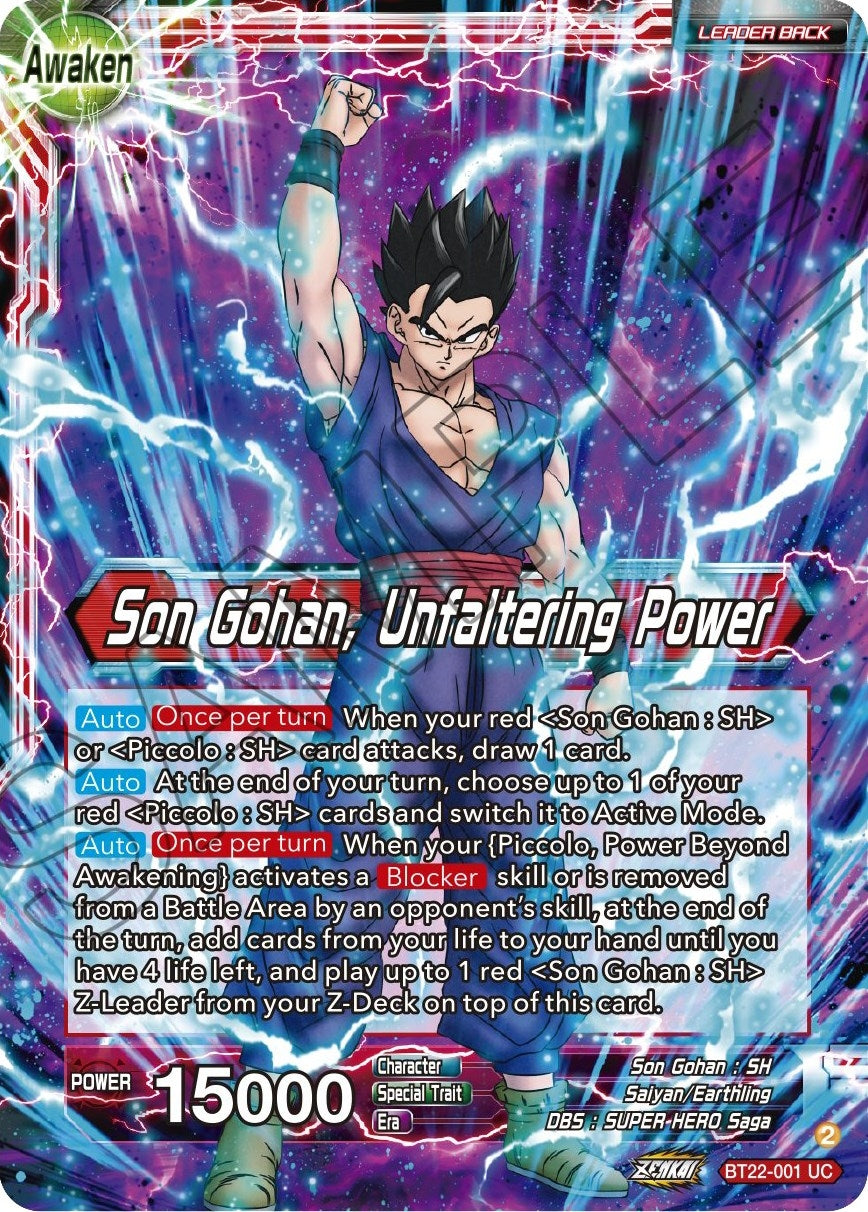 Image for Son Gohan // Son Gohan, Unfaltering Power (Critical Blow) (BT22-001) - Dragon Ball Super: Masters