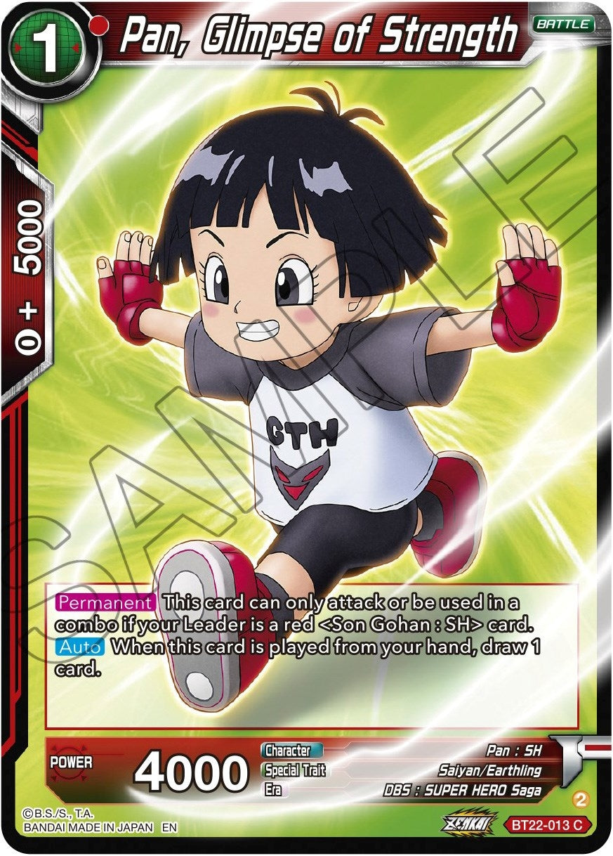 Image for Pan, Glimpse of Strength (Critical Blow) (BT22-013) - Dragon Ball Super: Masters