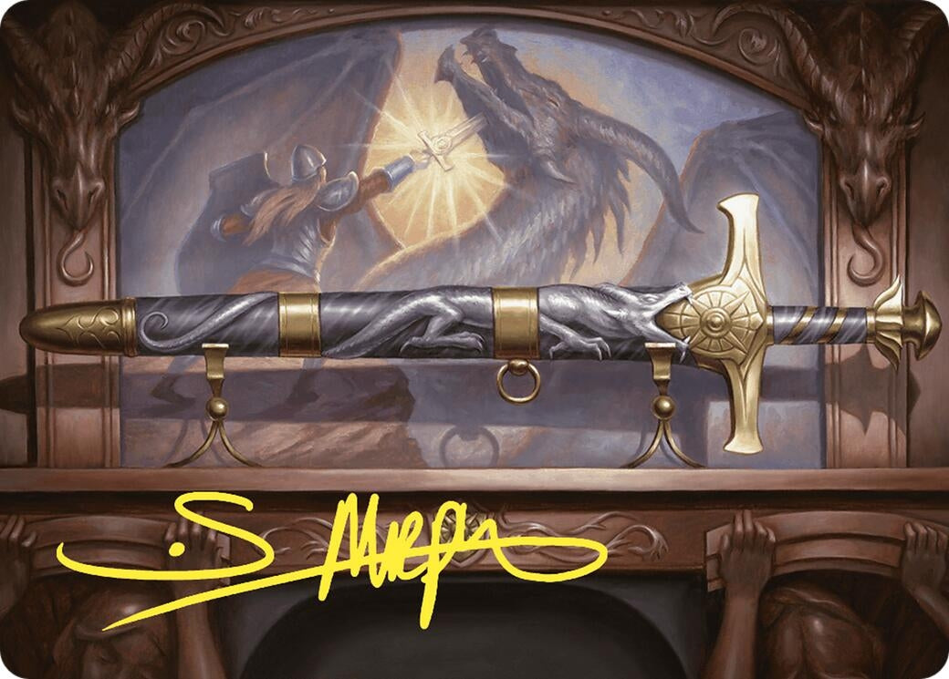 Image for Ancestral Blade Art Card (Gold-Stamped Signature) (Art Series: Commander Masters) (1) - Magic: The Gathering