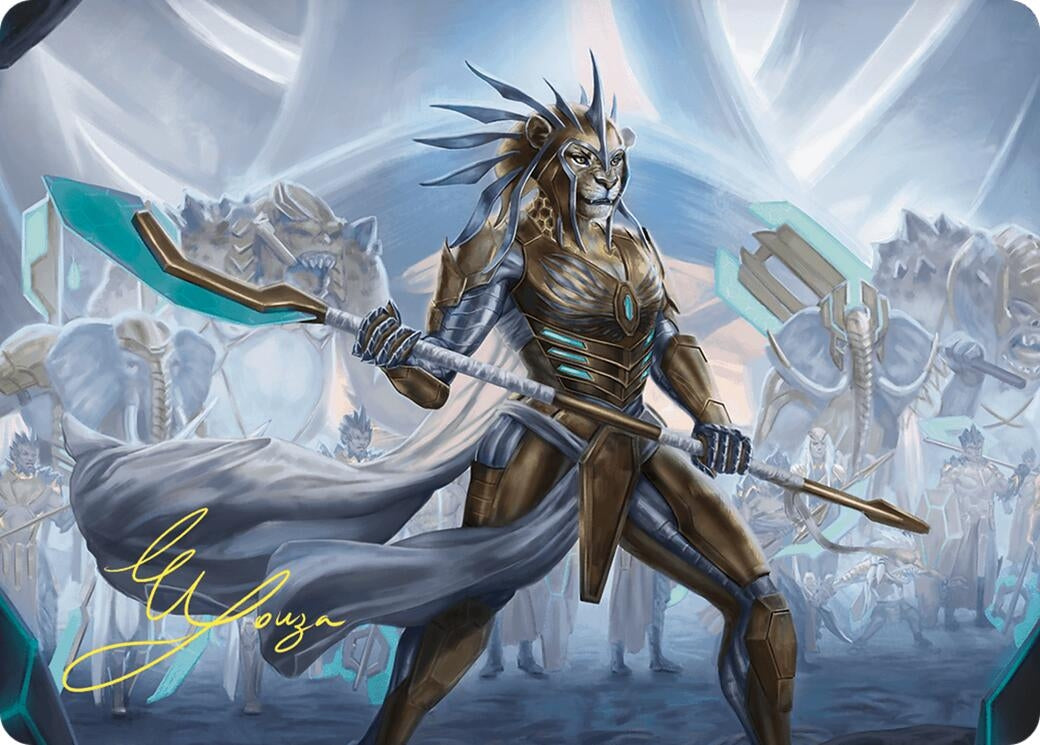 Image for Kemba, Kha Regent Art Card (Gold-Stamped Signature) (Art Series: Commander Masters) (2) - Magic: The Gathering
