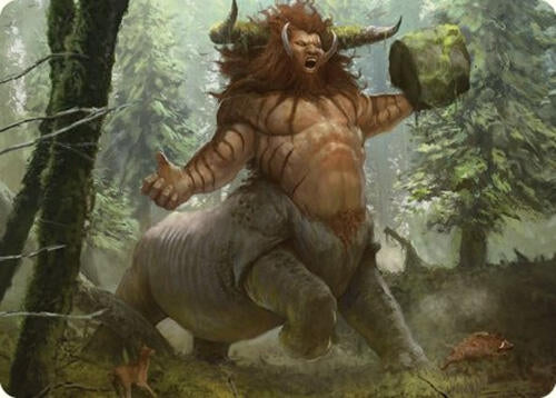 Image for Stonehoof Chieftain Art Card (Art Series: Commander Masters) (26) - Magic: The Gathering